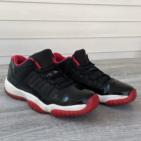 Air Jordan 11 Retro Low Bred Size 7Y NBA Basketball - Picture 8 of 11